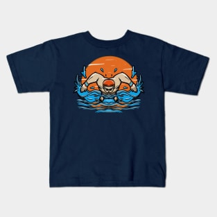 Swimming athlete Kids T-Shirt